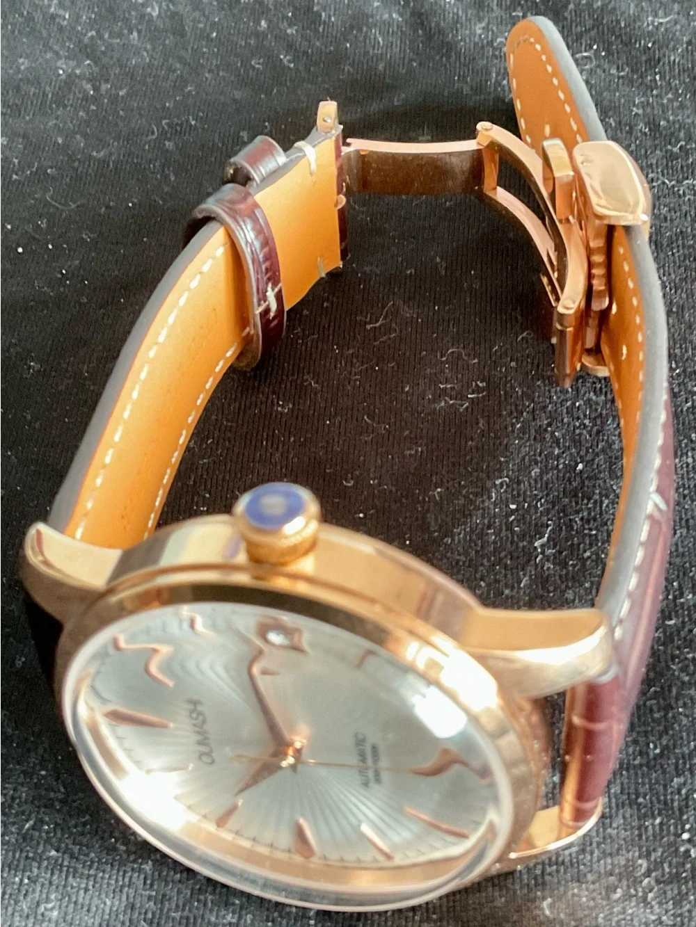 Brand New Automatic Oumashi Radiant Dial Cocktail Watch w Date